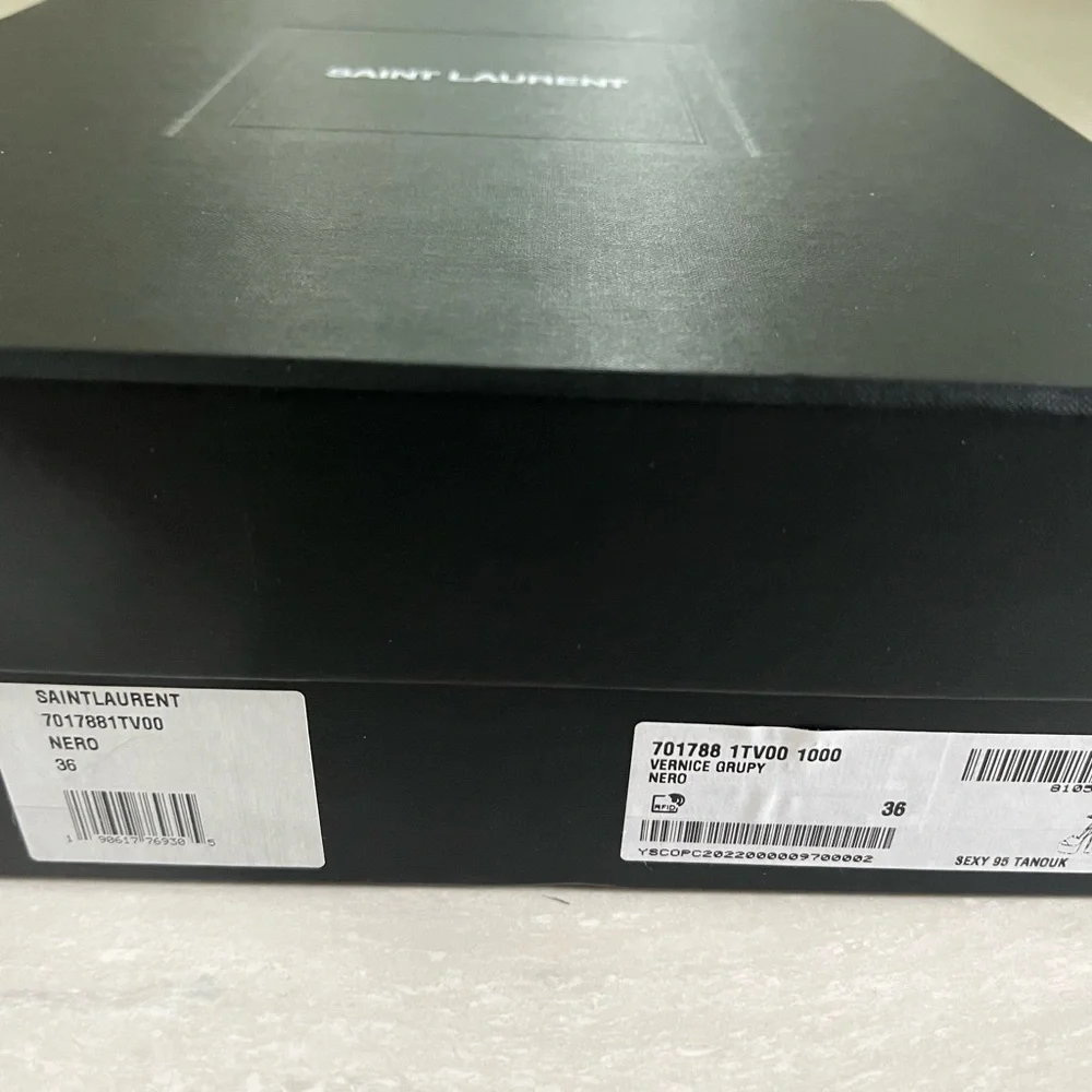 YSl Black Patent Shoes - Picture 4 of 10